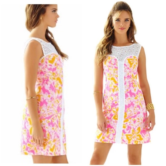 Lilly Pulitzer Dresses & Skirts - Lilly Pulitzer | Sofia Mini Shift Dress Kir Royal Pink White | 2